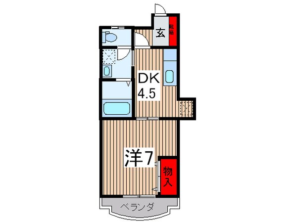 ベルシャンテの物件間取画像